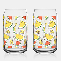 Watermelon and Lemons Glasses Set