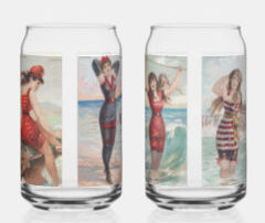 Surf Beauties Glasses Set of 2